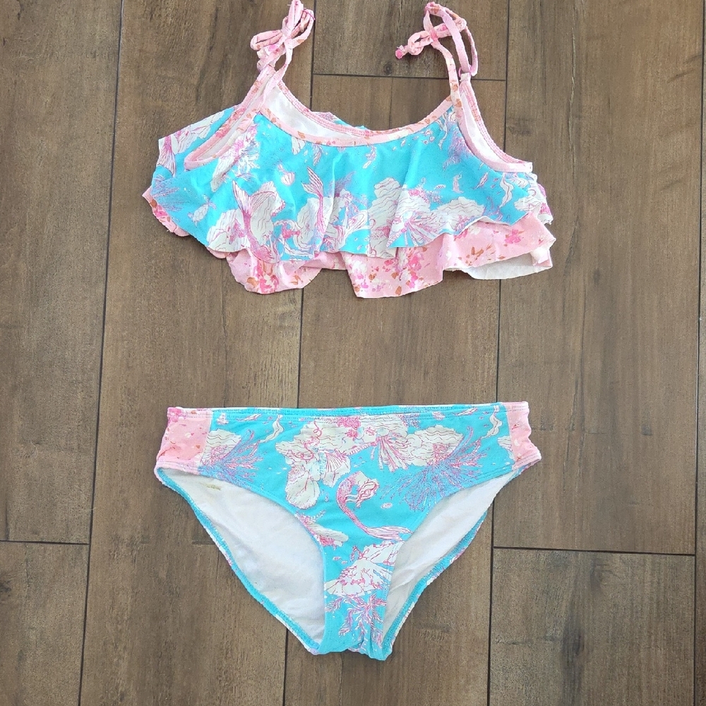 Floral Ruffle Bikini Set